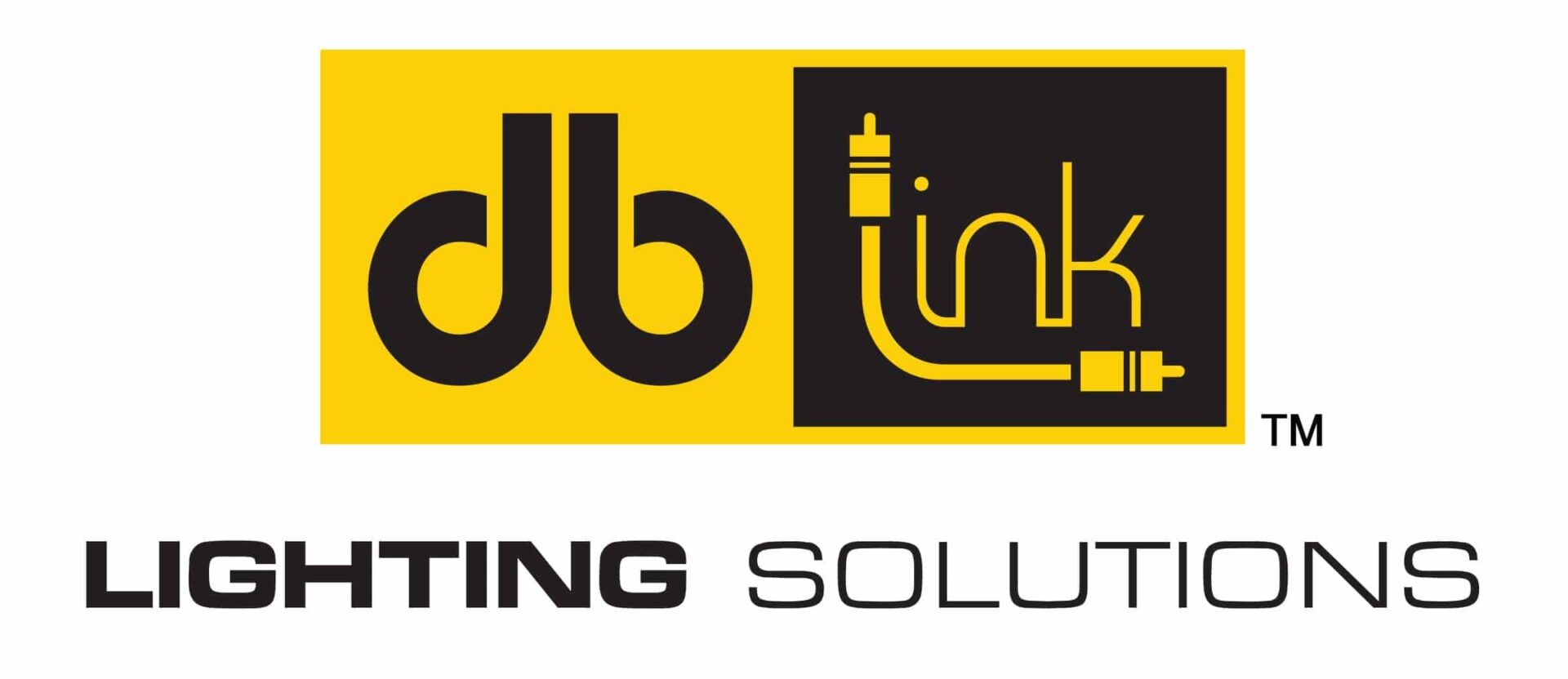 A yellow and black logo for dbb tink