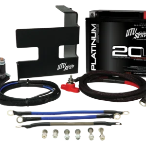 Battery kit with cables and connectors.