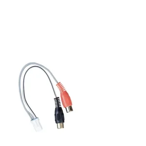 Audio and power splitter cable with connectors.