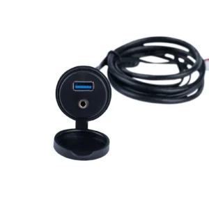 USB and audio extension cable with ports.