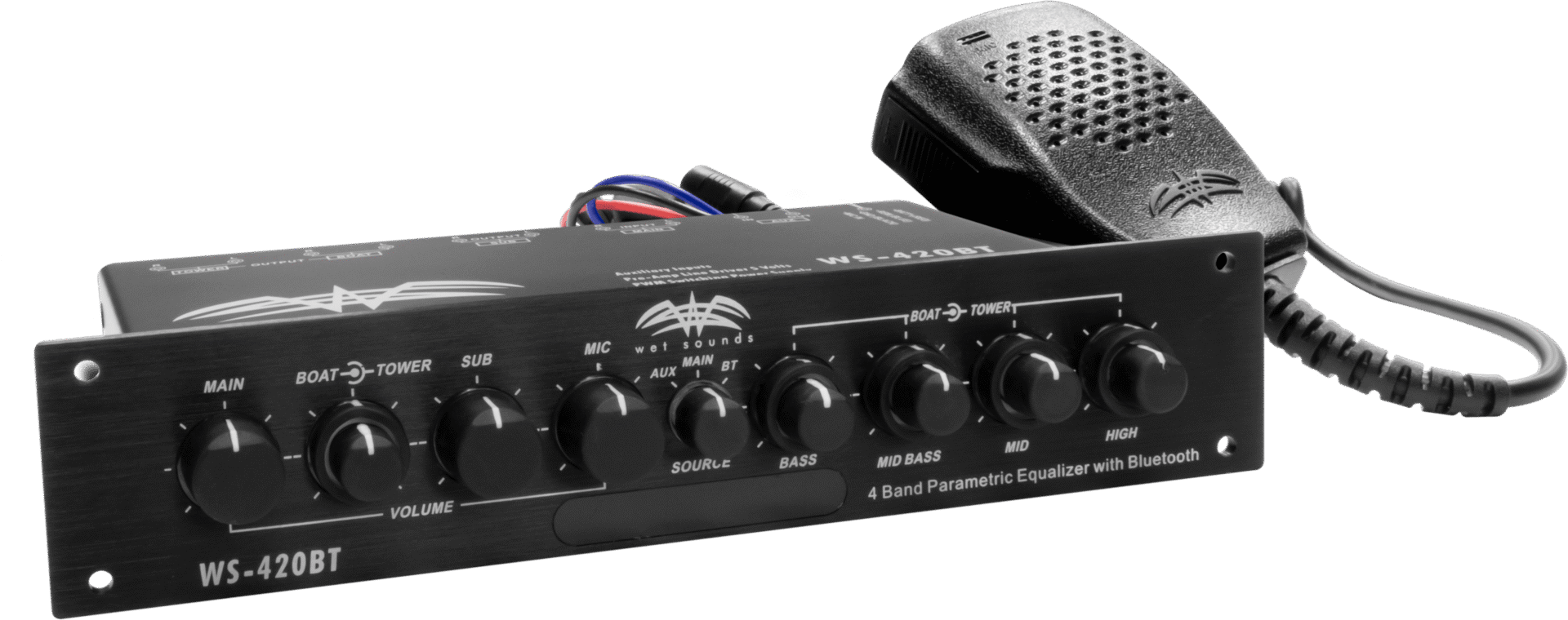 Audio equalizer with microphone, WS-420BT model.