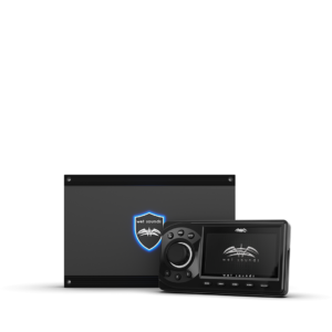 Audio system with digital display controller.