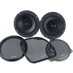 Car speakers and protective grilles.