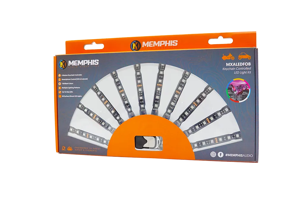 Memphis car LED lights packaging box.