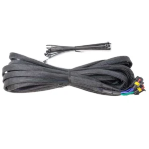 Black cable and zip ties set.