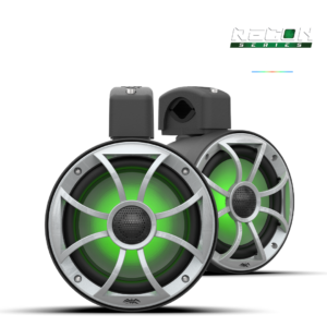Green-lit speakers with Recon Series branding.