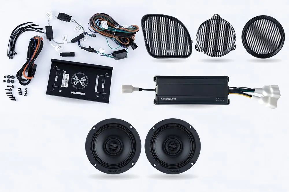 Car audio speaker and wiring installation kit.