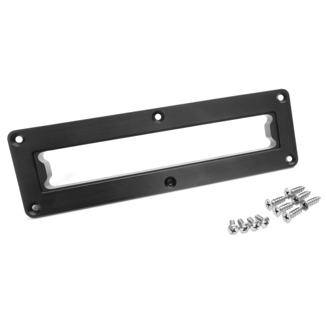 Humbucker pickup mounting frame with screws.