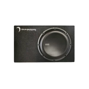 Black subwoofer with Diamond Audio branding.