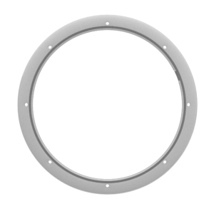 Circular metal ring with bolt holes.