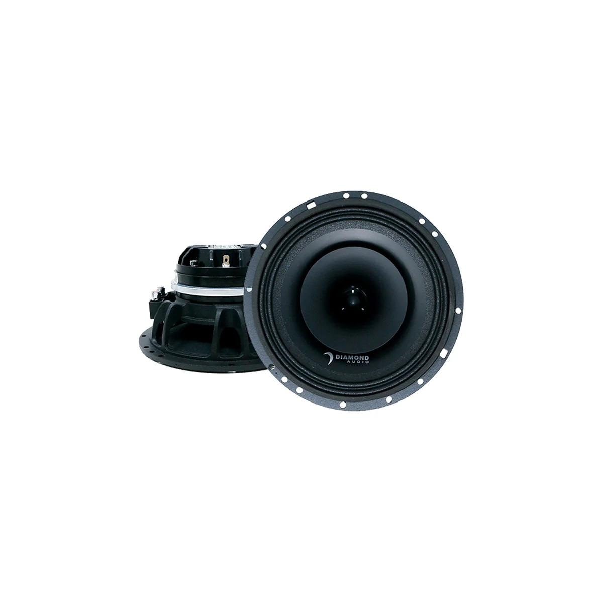 Car audio subwoofer and speaker set.