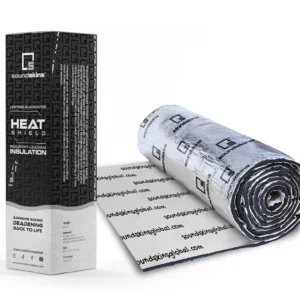 Sound insulation roll with packaging box.