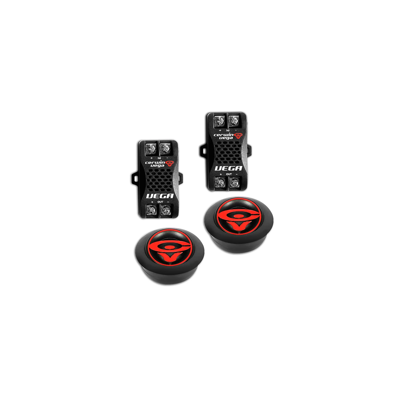 Vega car audio speakers and amplifiers set.